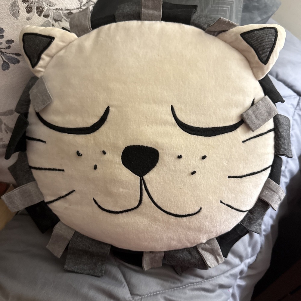 POTTERY BARN KIDS Emily & Meritt Decorative Sleepy Lion Throw Pillow nursery dec